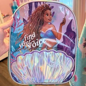 Mermaid Theme Backpack with Holographic Shell